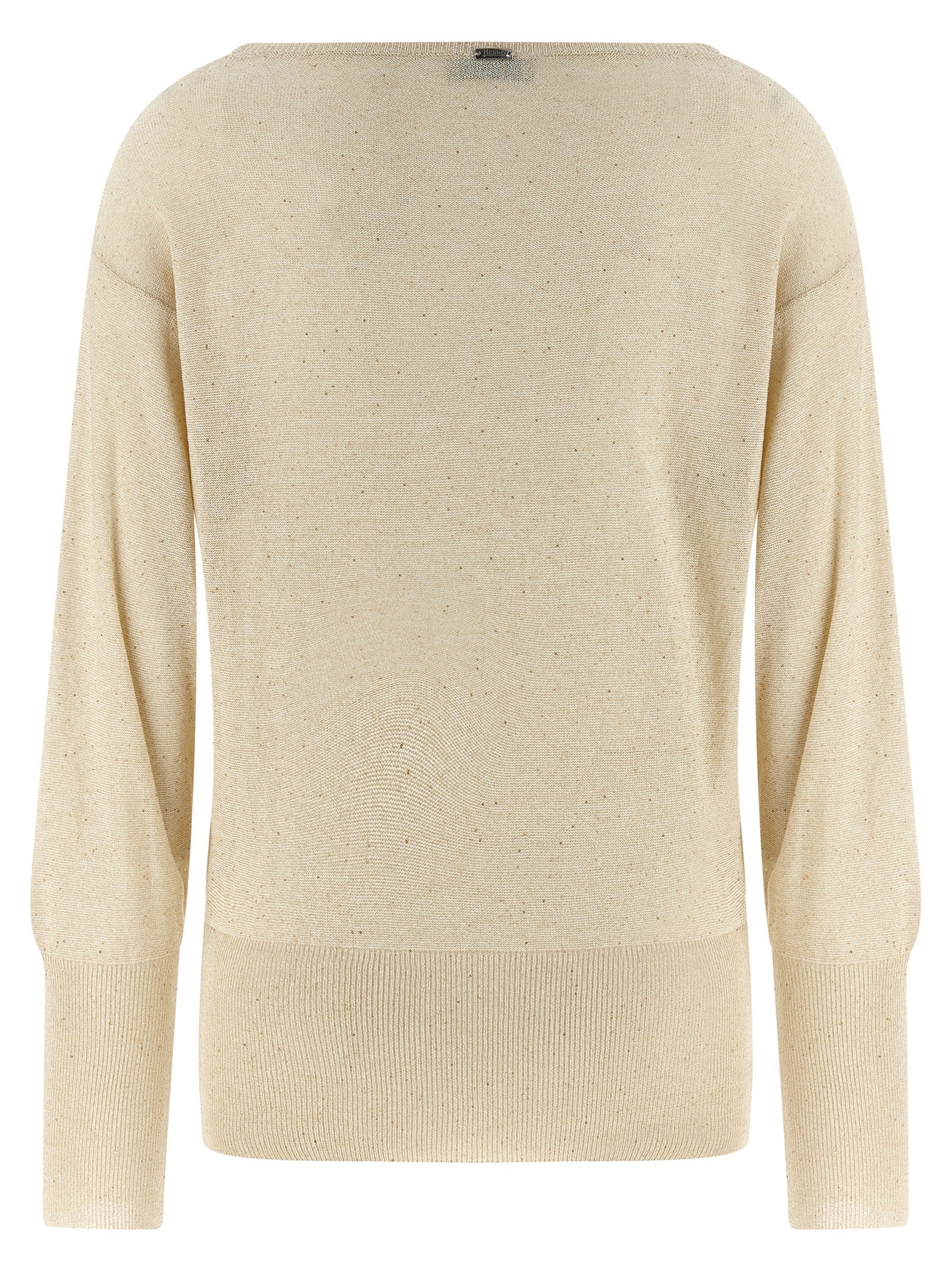Herno Women Lamé And Sequin Yarn Sweater