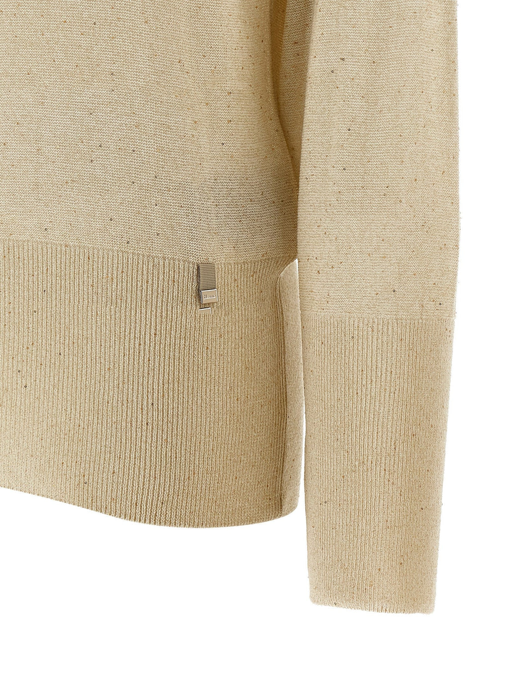 Herno Women Lamé And Sequin Yarn Sweater
