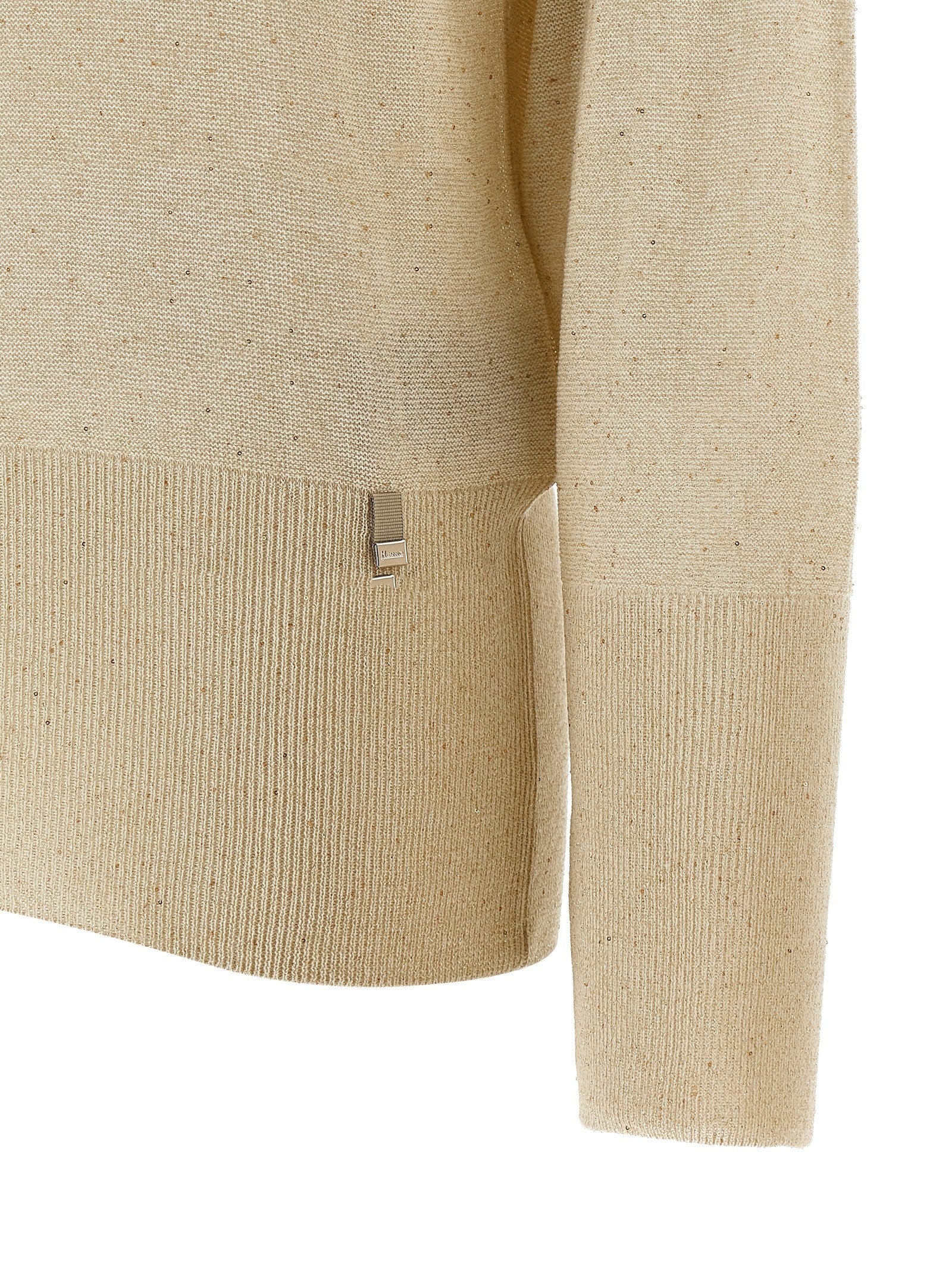 Herno Women Lamé And Sequin Yarn Sweater