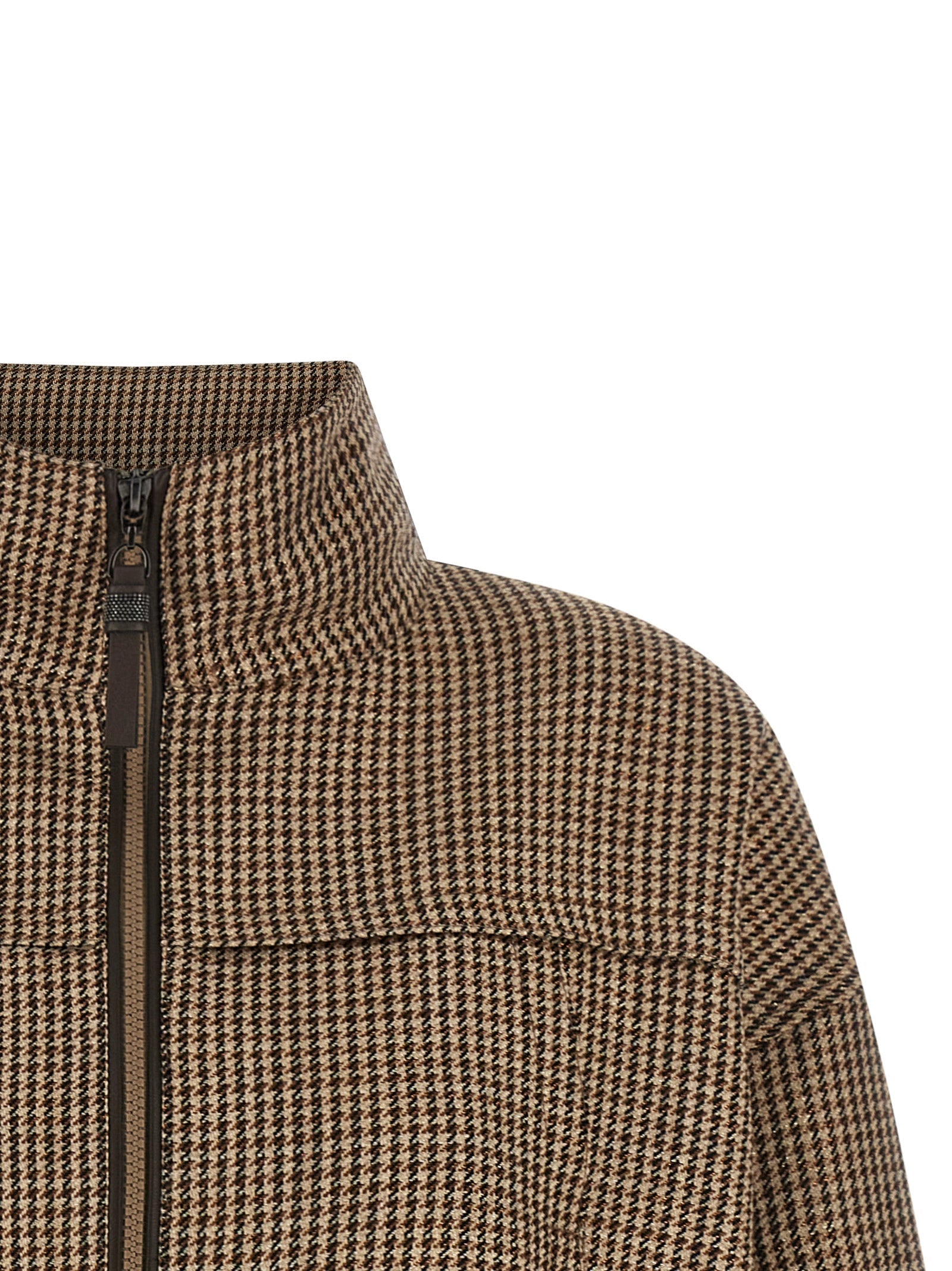 Brunello Cucinelli Women 'Shiny Zipper Pull' Jacket