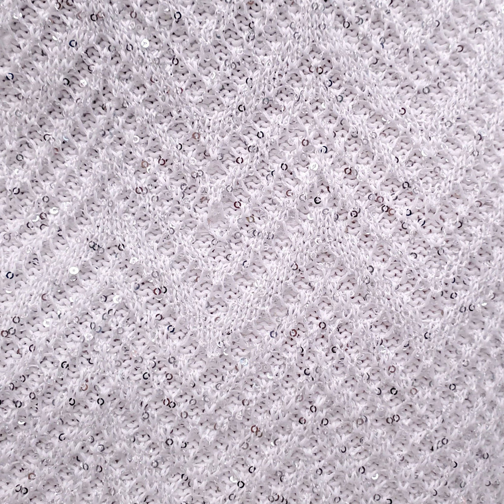 MISSONI WHITE SEQUIN MINI DRESS - SIZE 40
