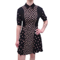 MIU MIU BLACK PEAR PRINT DRESS - SIZE 38