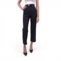MIU MIU BLACK TROUSERS WITH CRYSTAL BELT - SIZE 38