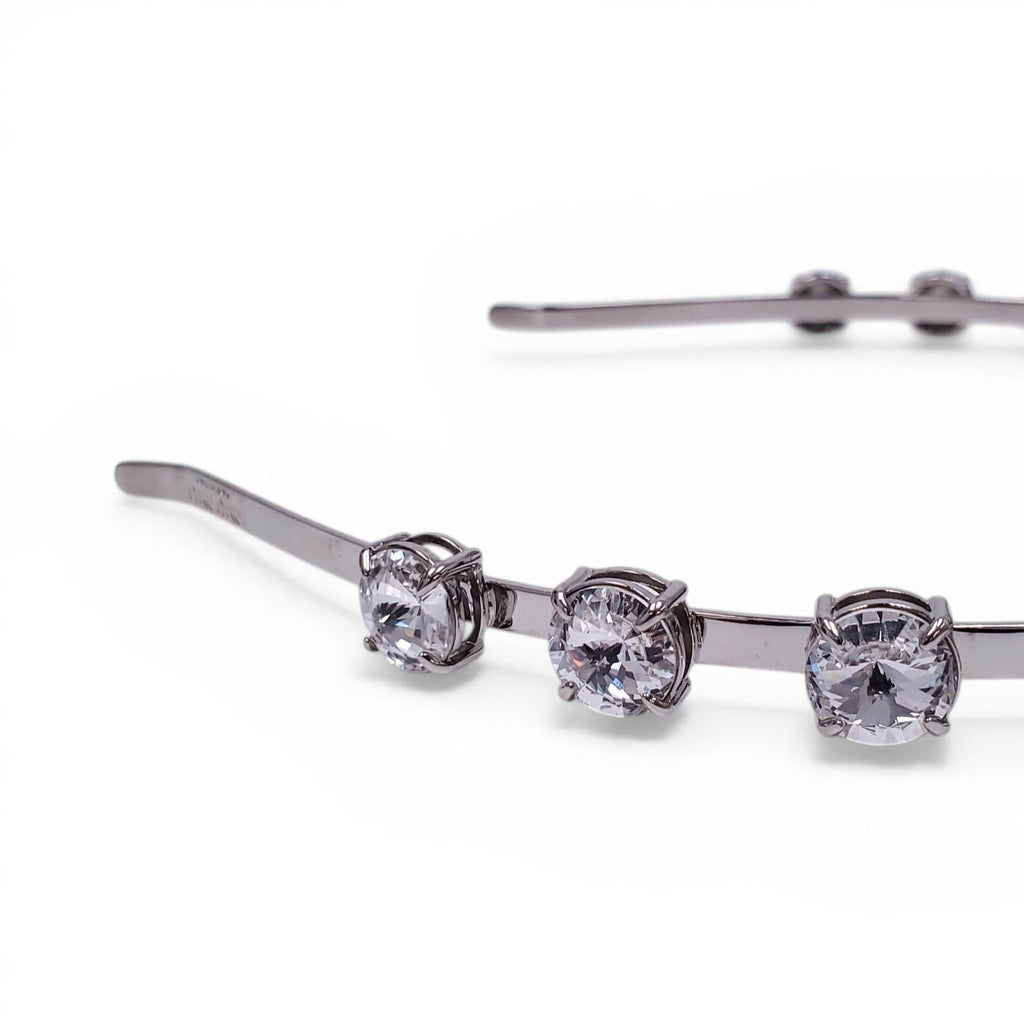 MIU MIU CRYSTAL HEADBAND WITH BOW