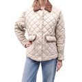 MIU MIU QUILTED BARN JACKET WITH LOGO - SIZE 36