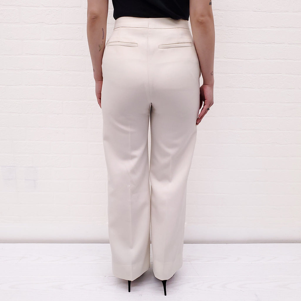 MONCLER CREAM TROUSERS - SIZE 38