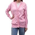 MOSCHINO COUTURE PINK OVERSIZED CARDIGAN WITH HEARTS - SIZE 2