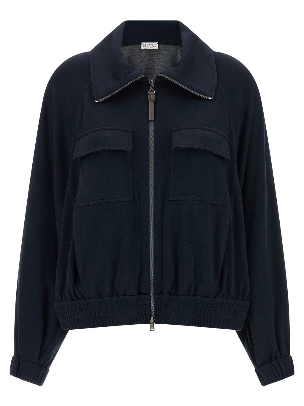 Brunello Cucinelli Women 'Shiny Zipper Pull' Sweatshirt