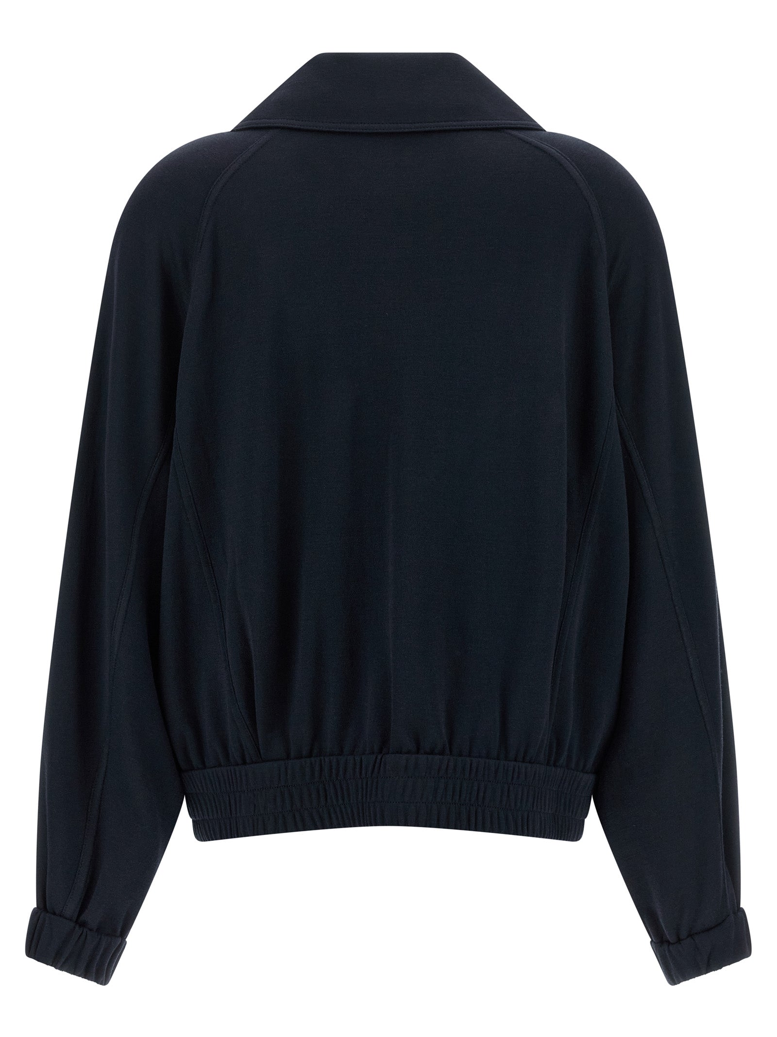 Brunello Cucinelli Women 'Shiny Zipper Pull' Sweatshirt