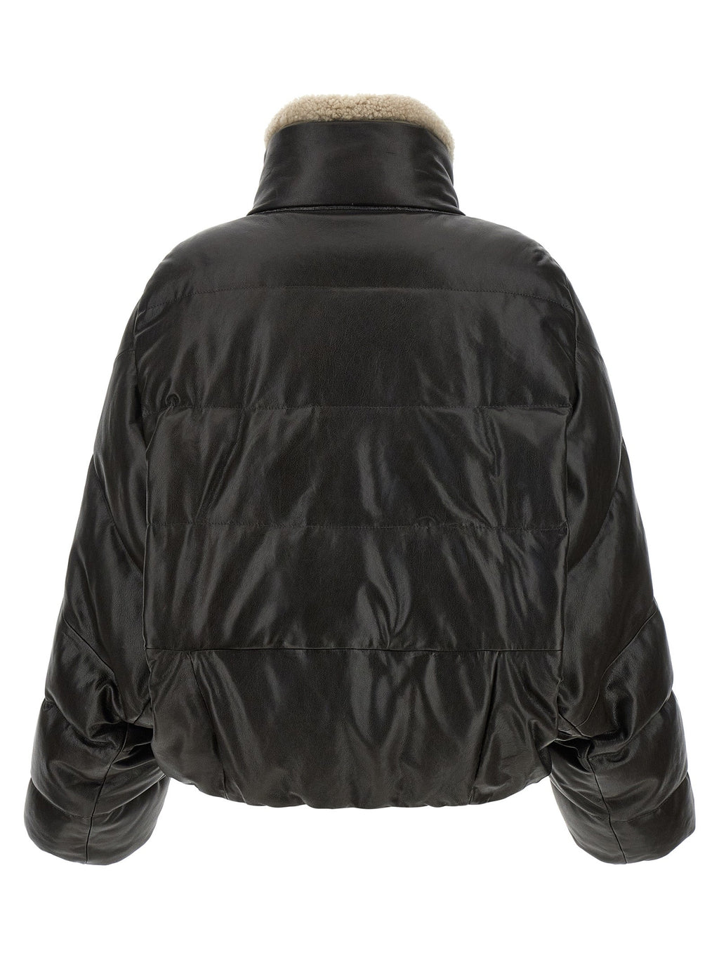 Brunello Cucinelli Women Padded Leather Jacket