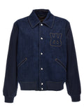 Wales Bonner Men 'The Echo Denim Varsity' Jacket