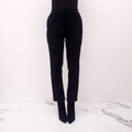 MULBERRY BLACK METALLIC TWEED PANTS - SIZE 42