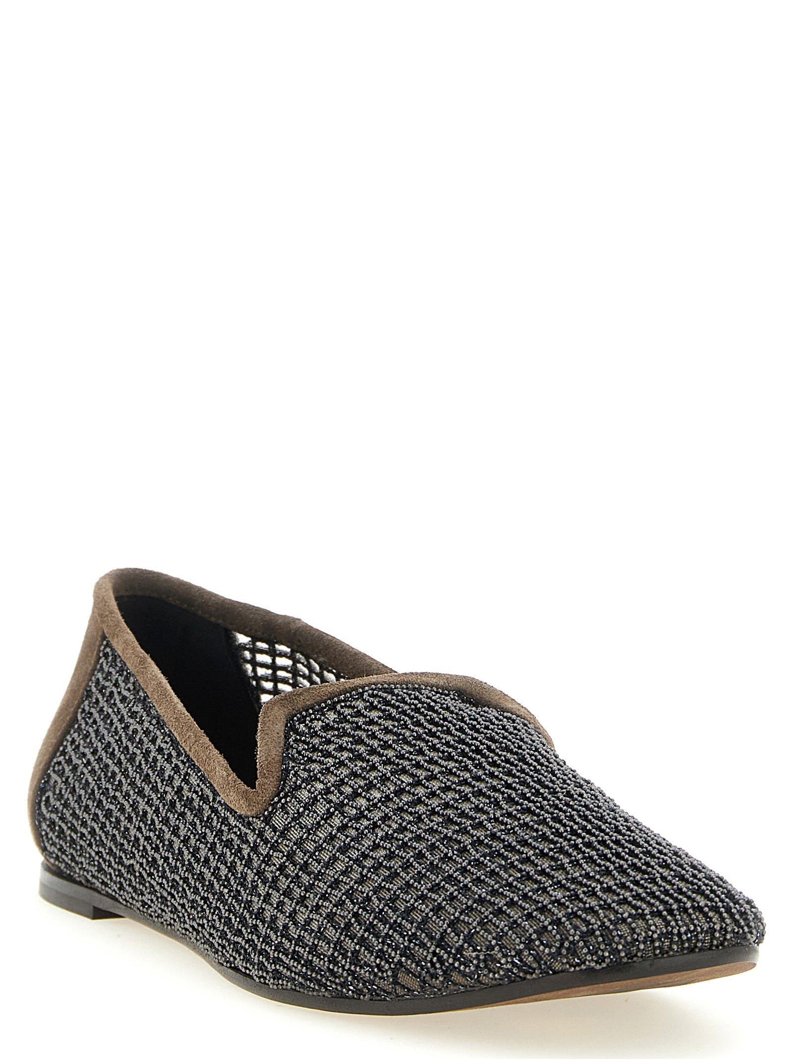 Brunello Cucinelli Women 'Embroidery' Mesh Loafers