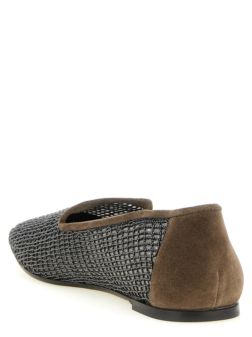 Brunello Cucinelli Women 'Embroidery' Mesh Loafers