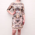 NEEDLE & THREAD MULTICOLOUR SEQUIN DRESS - SIZE 8