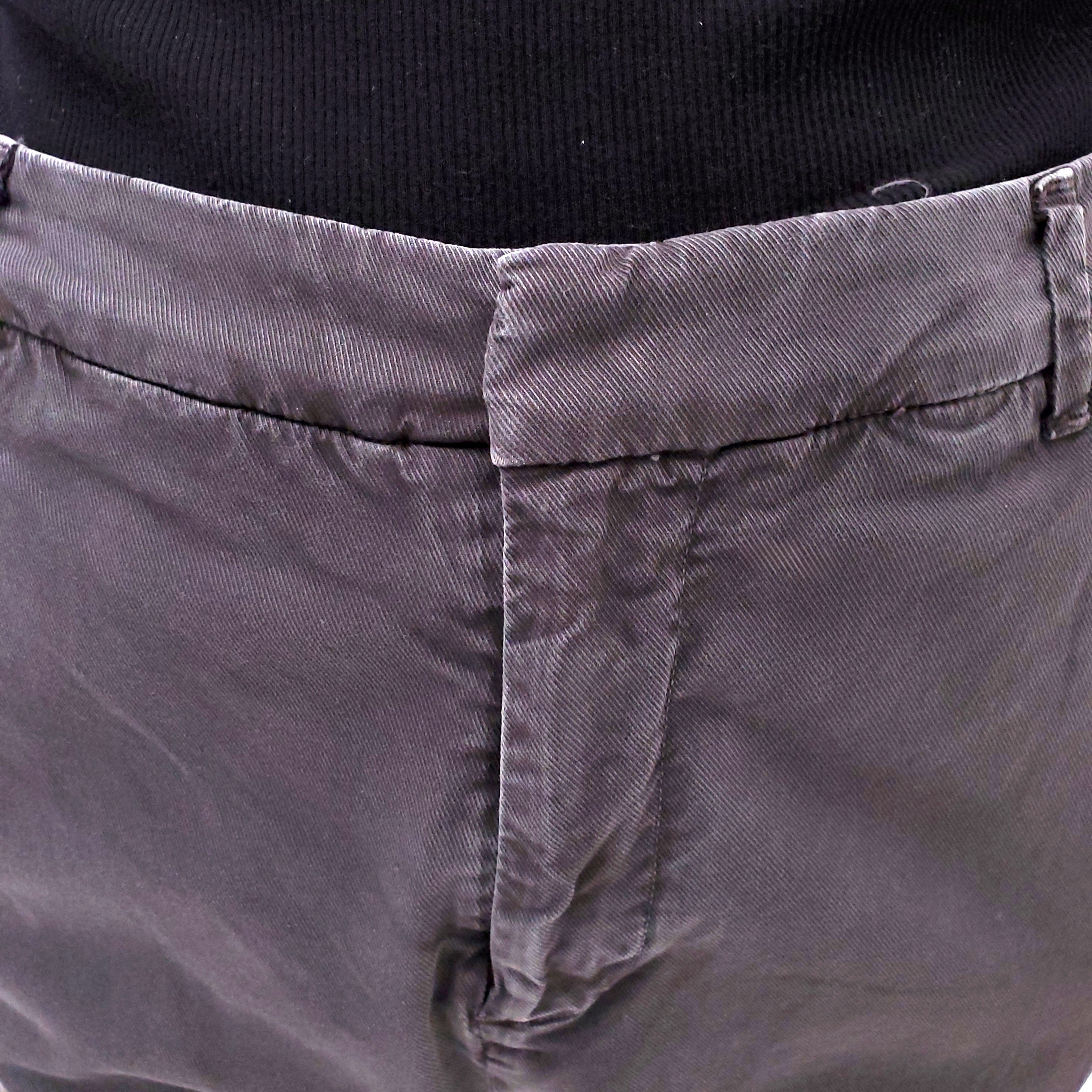 NILI LOTAN DARK GREY 'PARIS' PANTS - SIZE 2