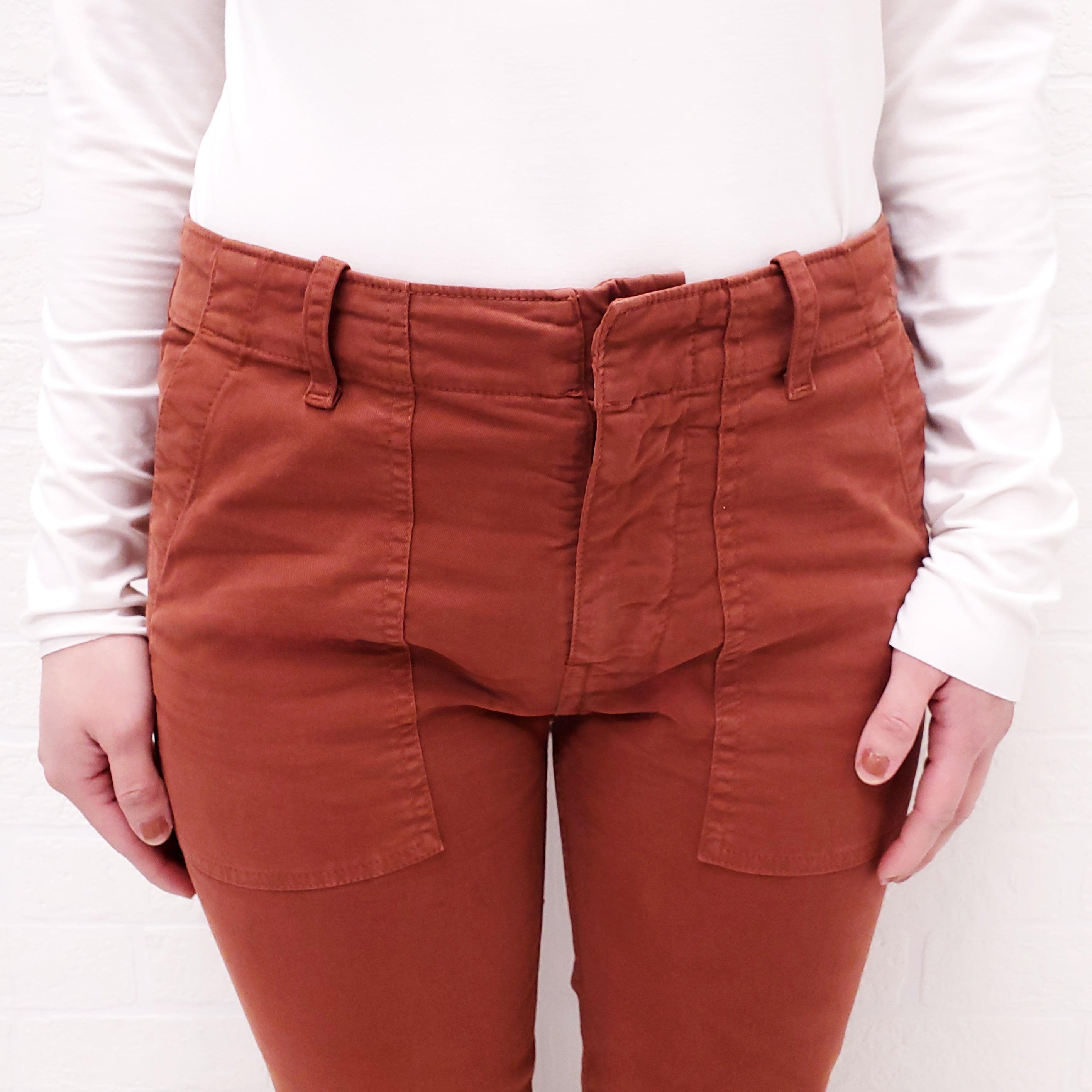 NILI LOTAN RUST 'JENNA' PANTS - SIZE 0
