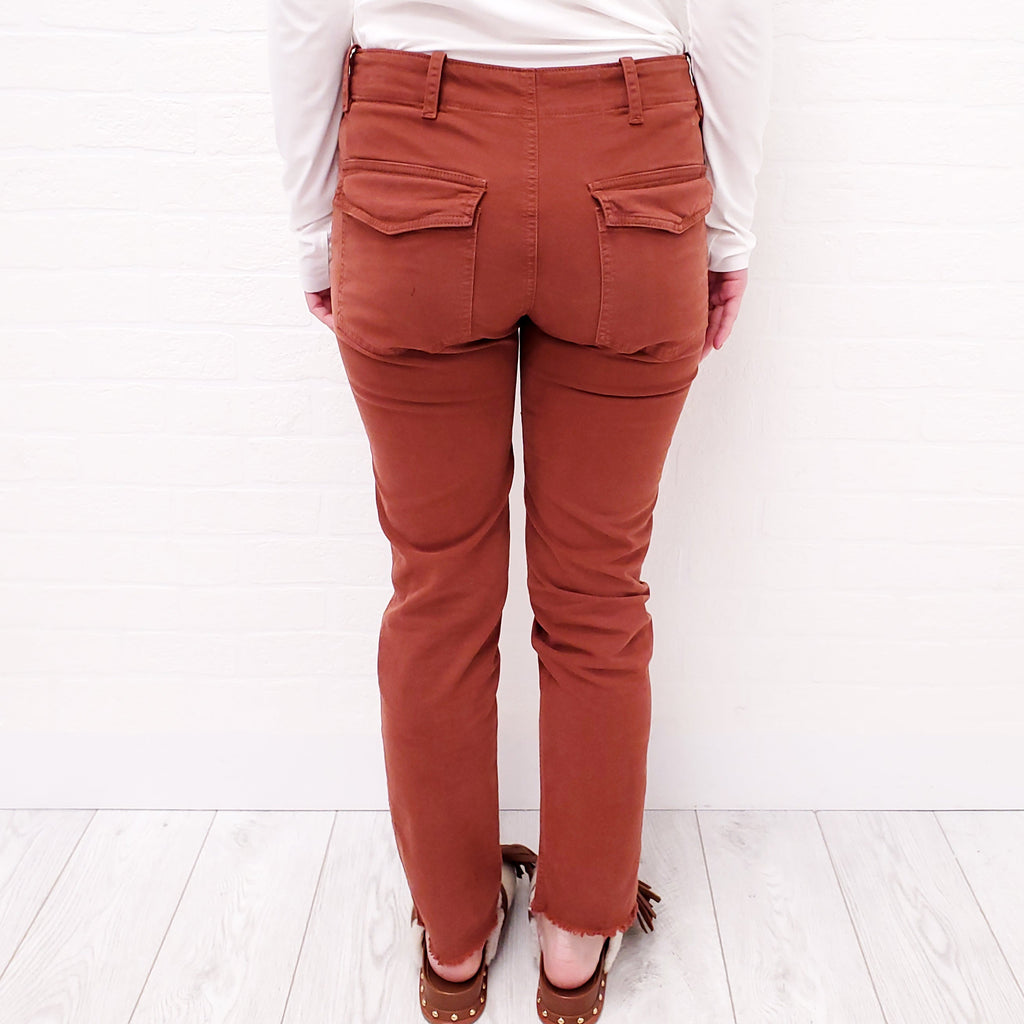 NILI LOTAN RUST 'JENNA' PANTS - SIZE 0