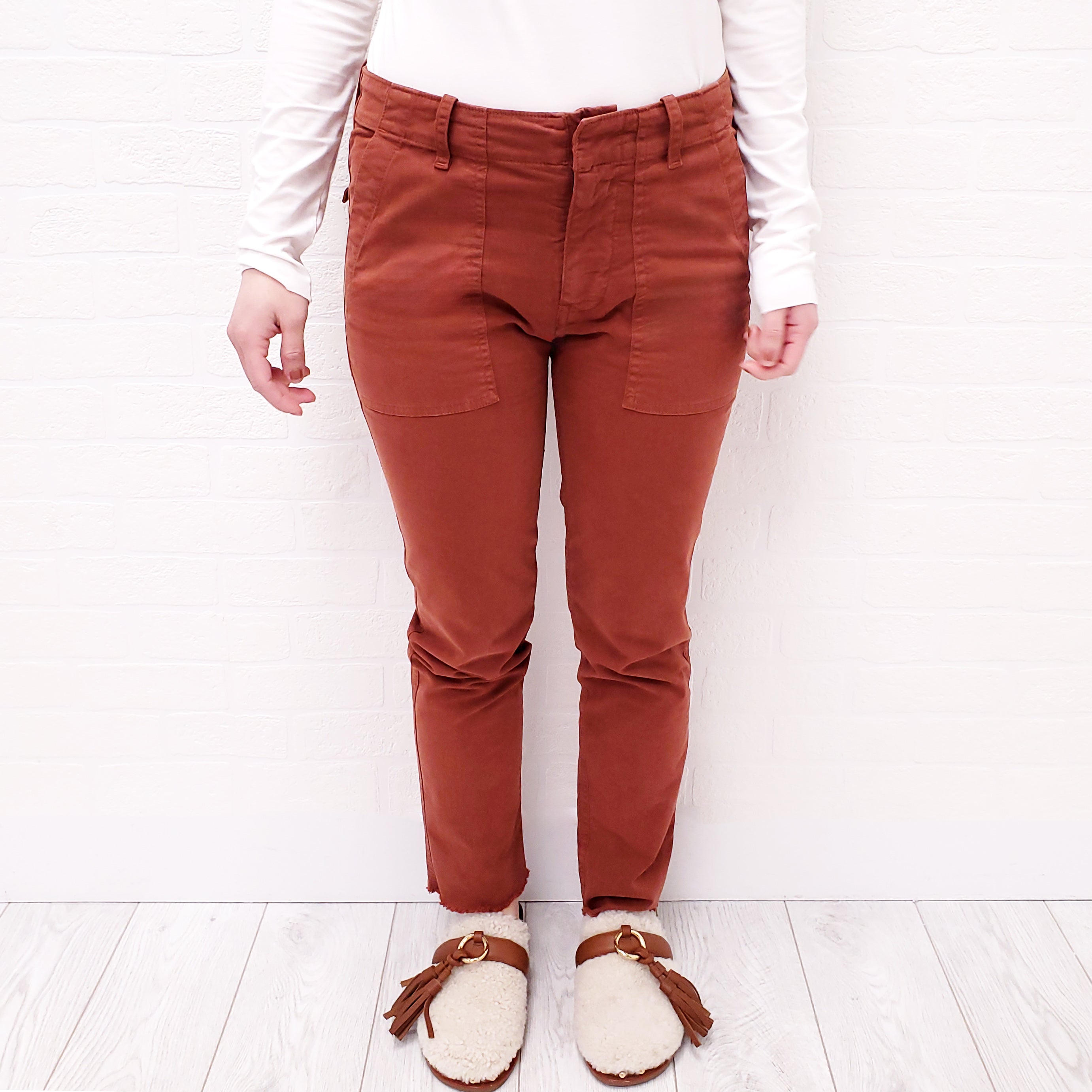 NILI LOTAN RUST 'JENNA' PANTS - SIZE 0