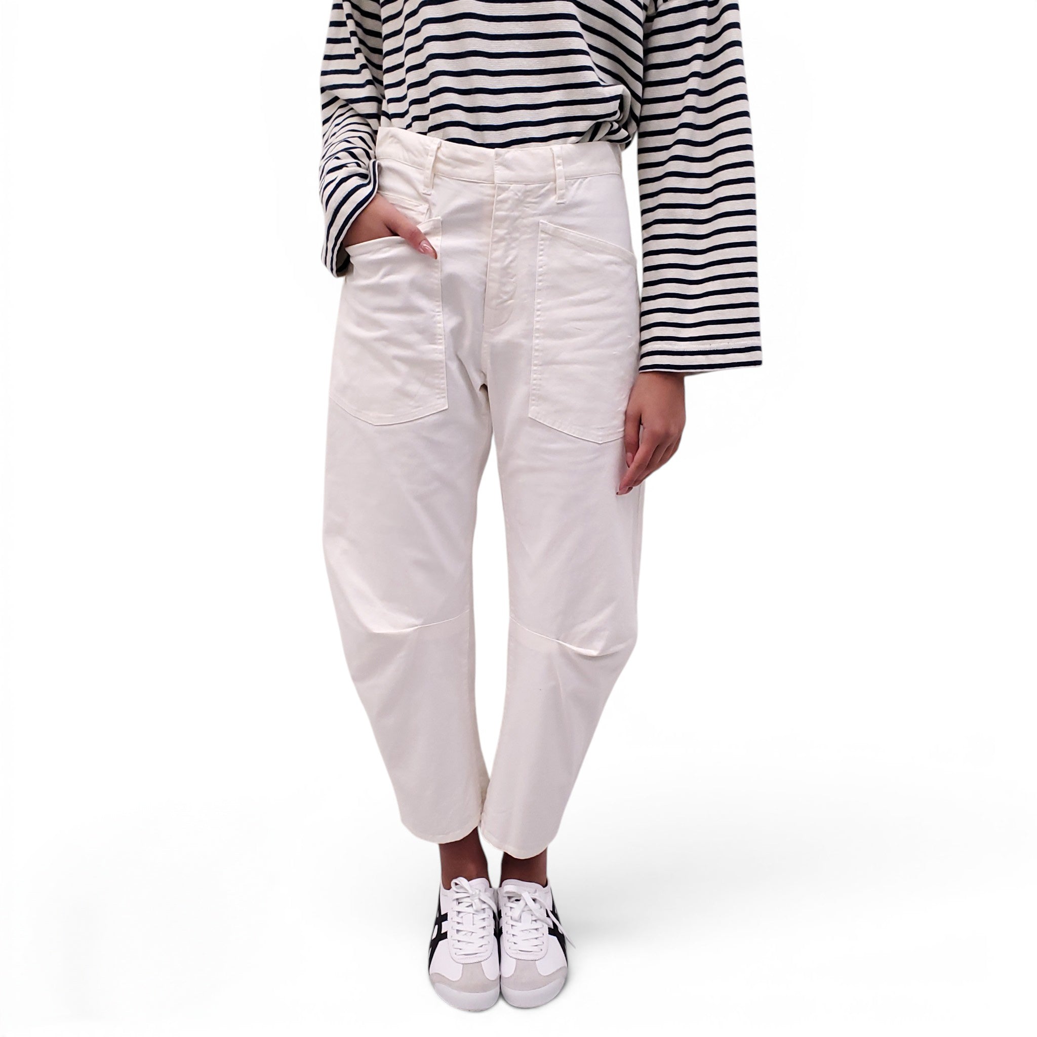NILI LOTAN WHITE 'SHON' PANTS - SIZE 0