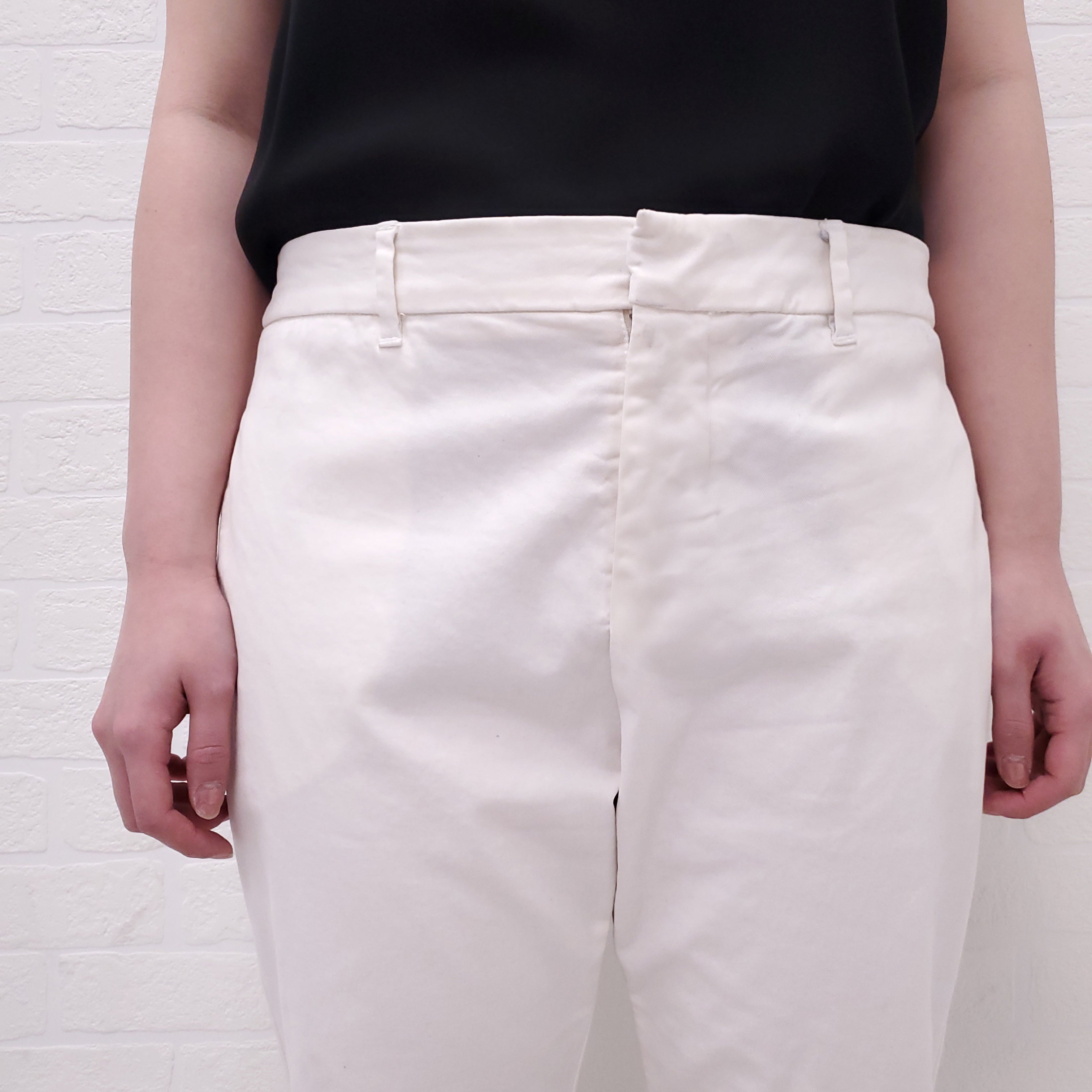 NILI LOTAN WHITE 'TEL AVIV' PANTS - SIZE 8
