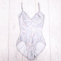 NORMA KAMALI IRIDESCENT ONE PIECE SWIMSUIT - SIZE XS