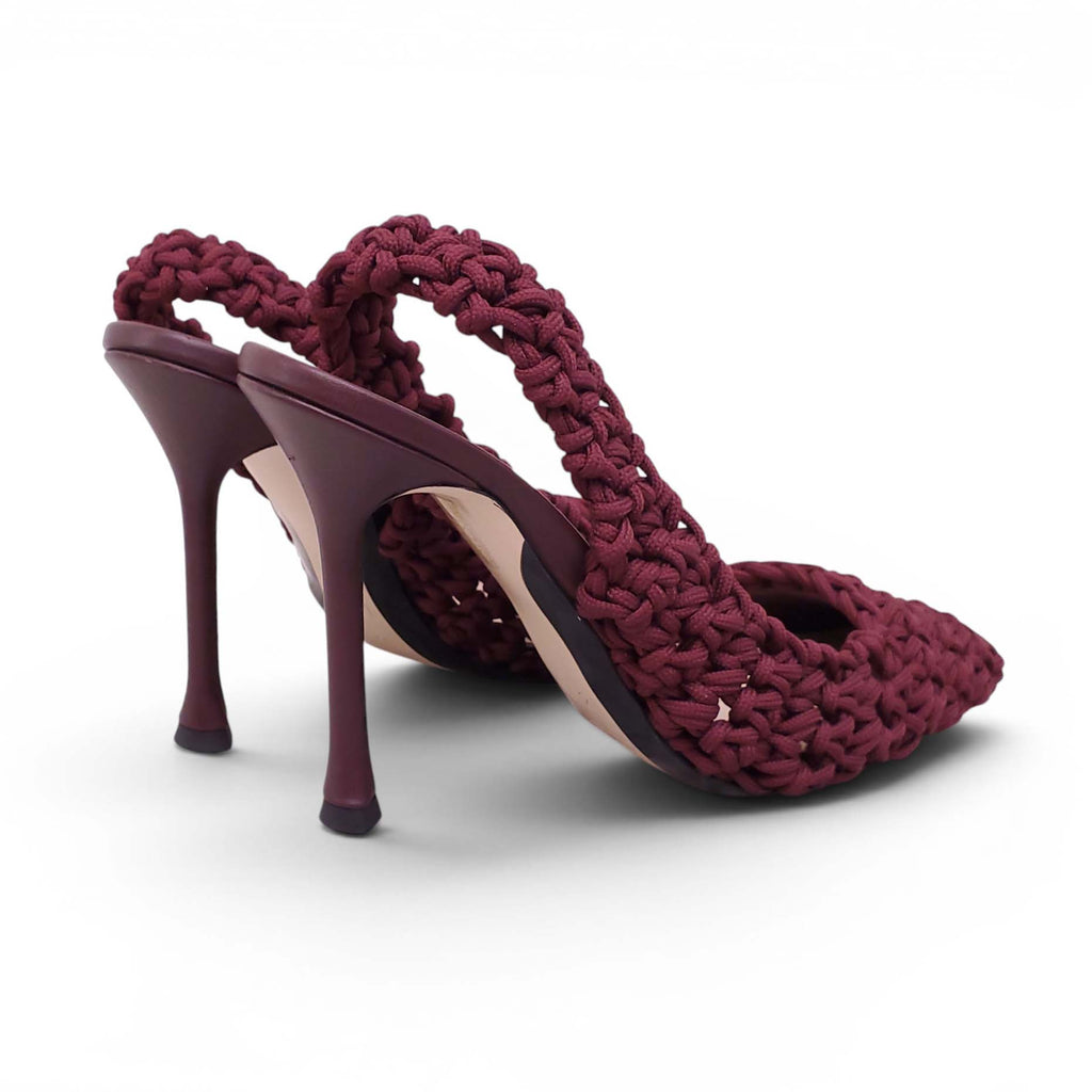 Nº21 BURGUNDY KNIT HEELS - SIZE 40