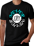 Never Say Never Graphic Tee - Stylish Black T-Shirt