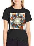 Abstract Geometric Print T-Shirt