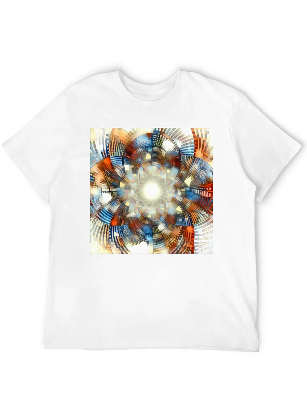 Abstract Geometric Print T-Shirt