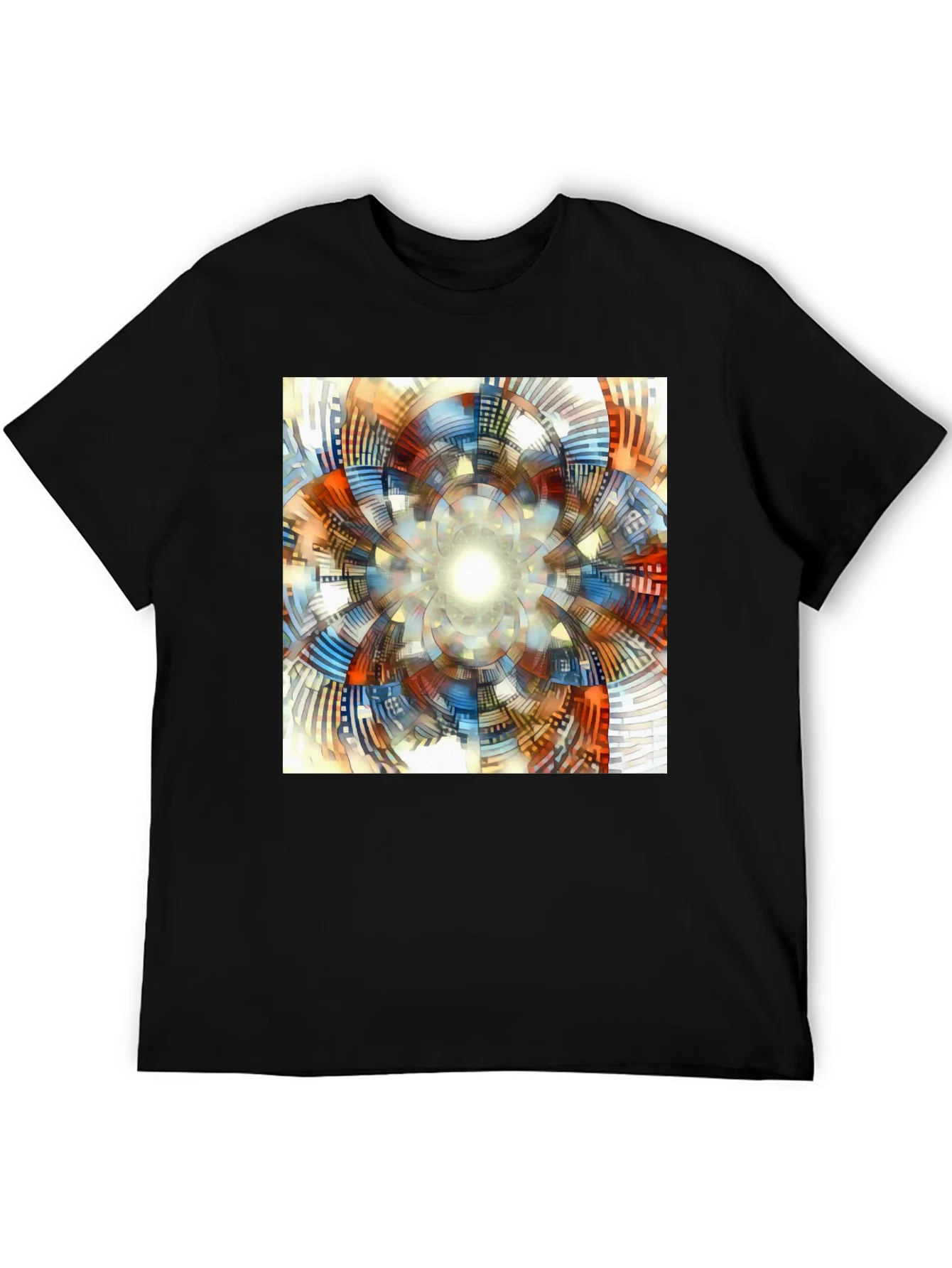 Abstract Geometric Print T-Shirt