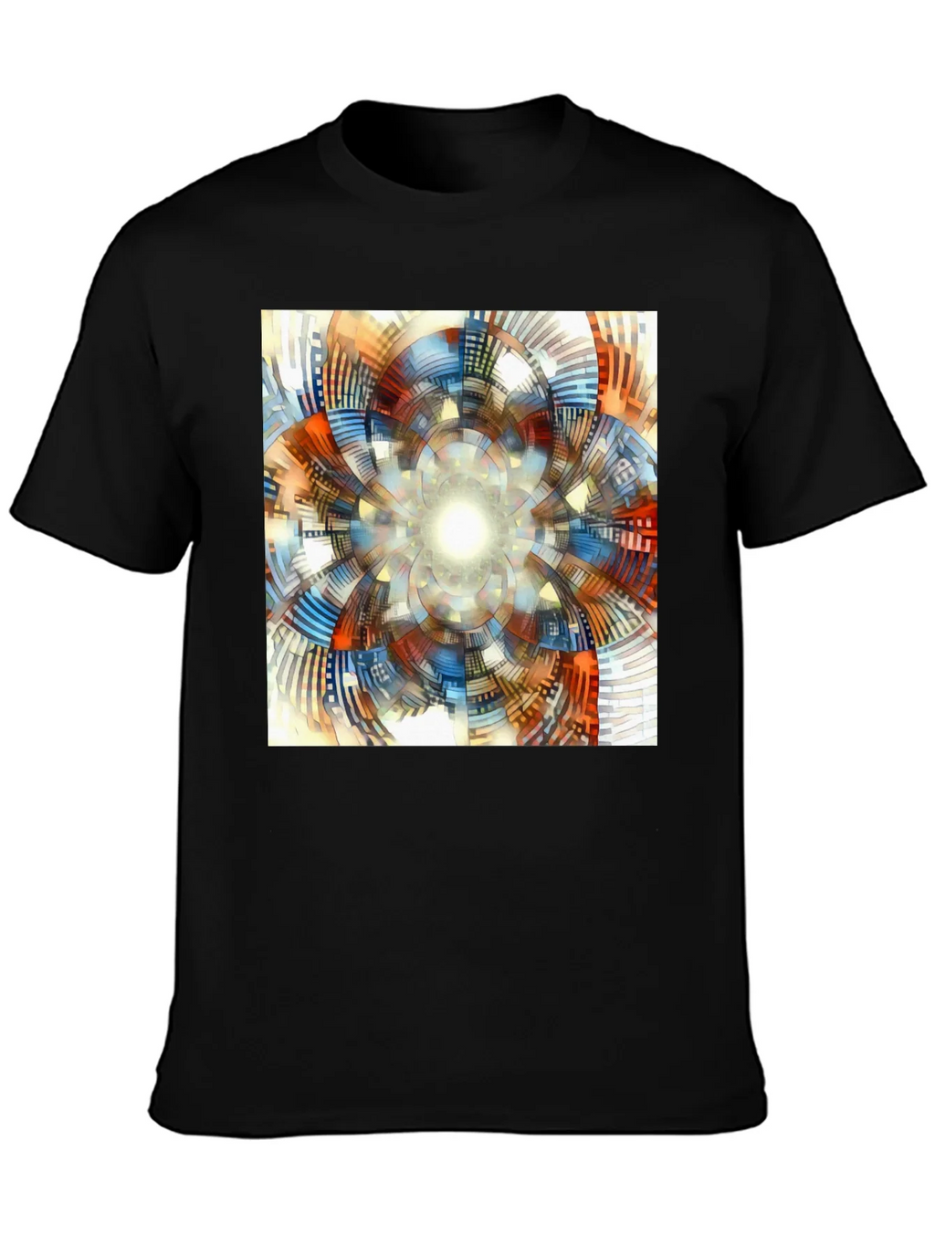 Abstract Geometric Print T-Shirt