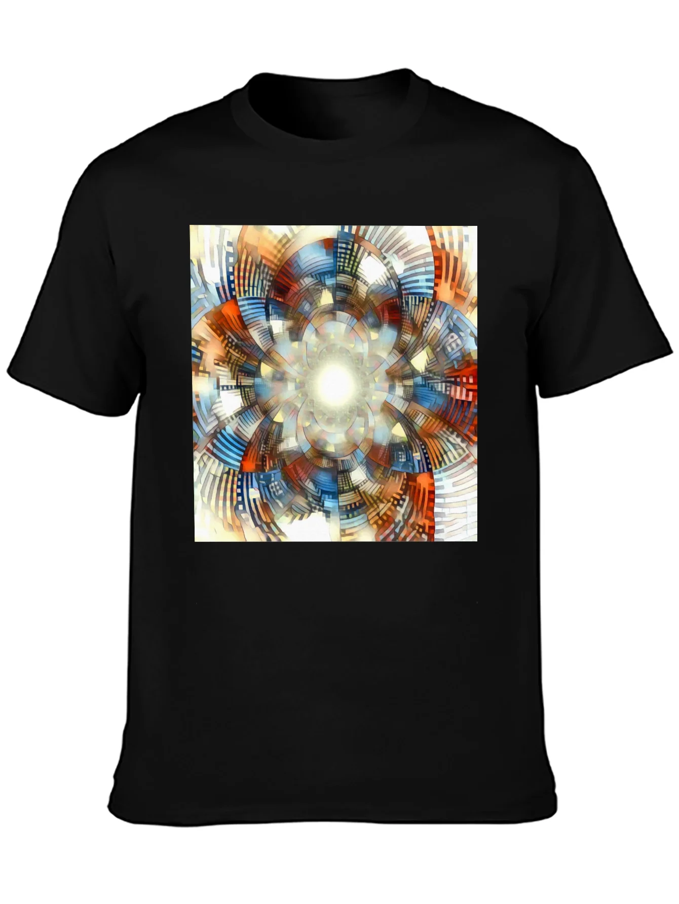 Abstract Geometric Print T-Shirt