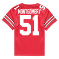 Luke Montgomery Ohio State Buckeyes Jersey – Red