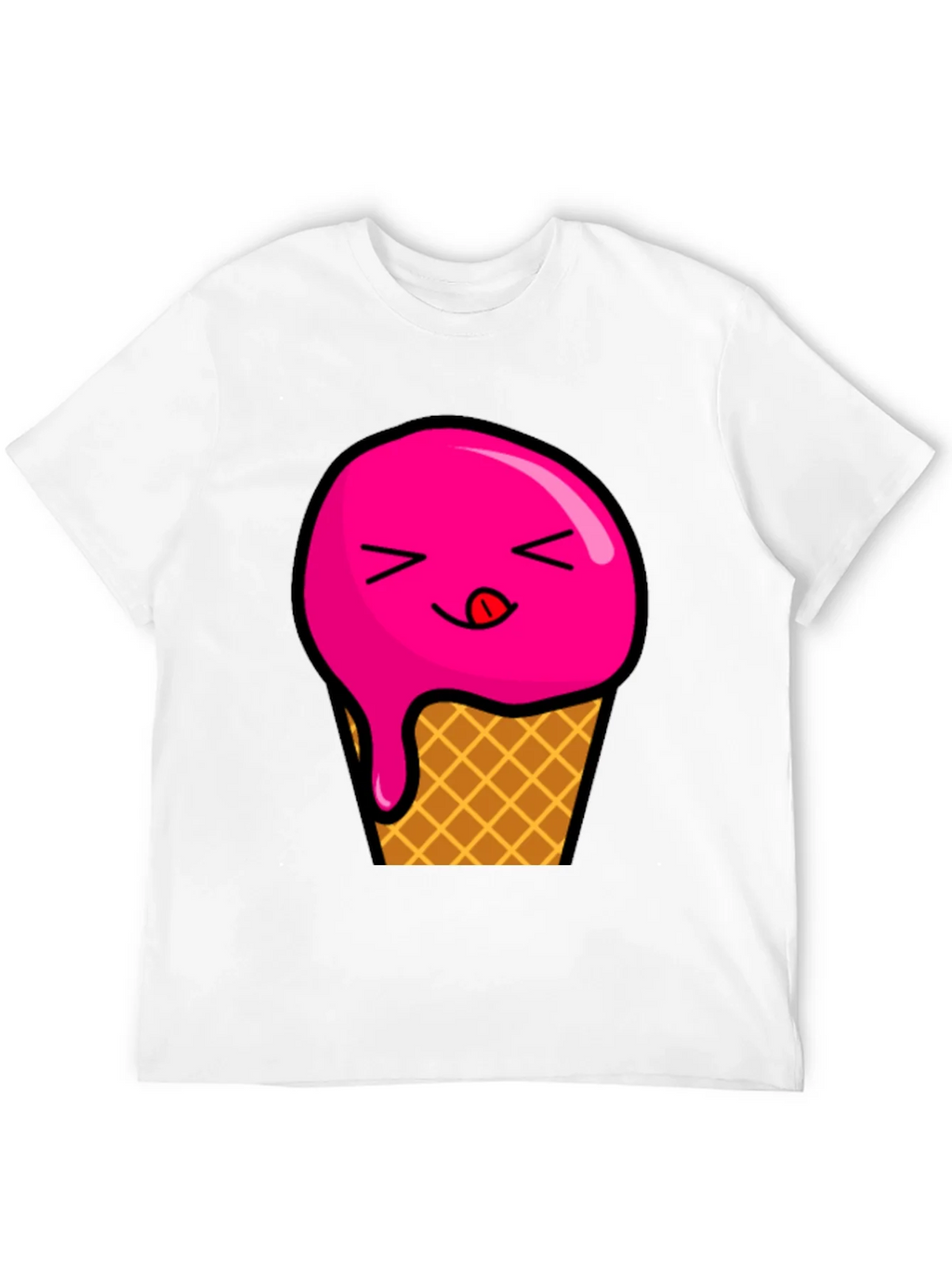 Ice Cream Graphic Tee - Unisex Black T-Shirt