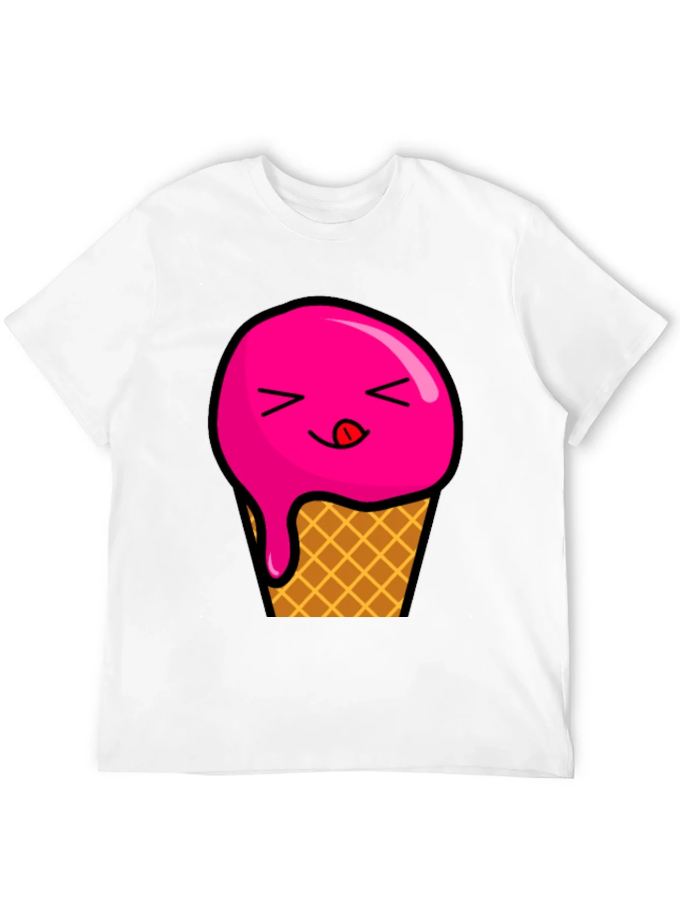 Ice Cream Graphic Tee - Unisex Black T-Shirt