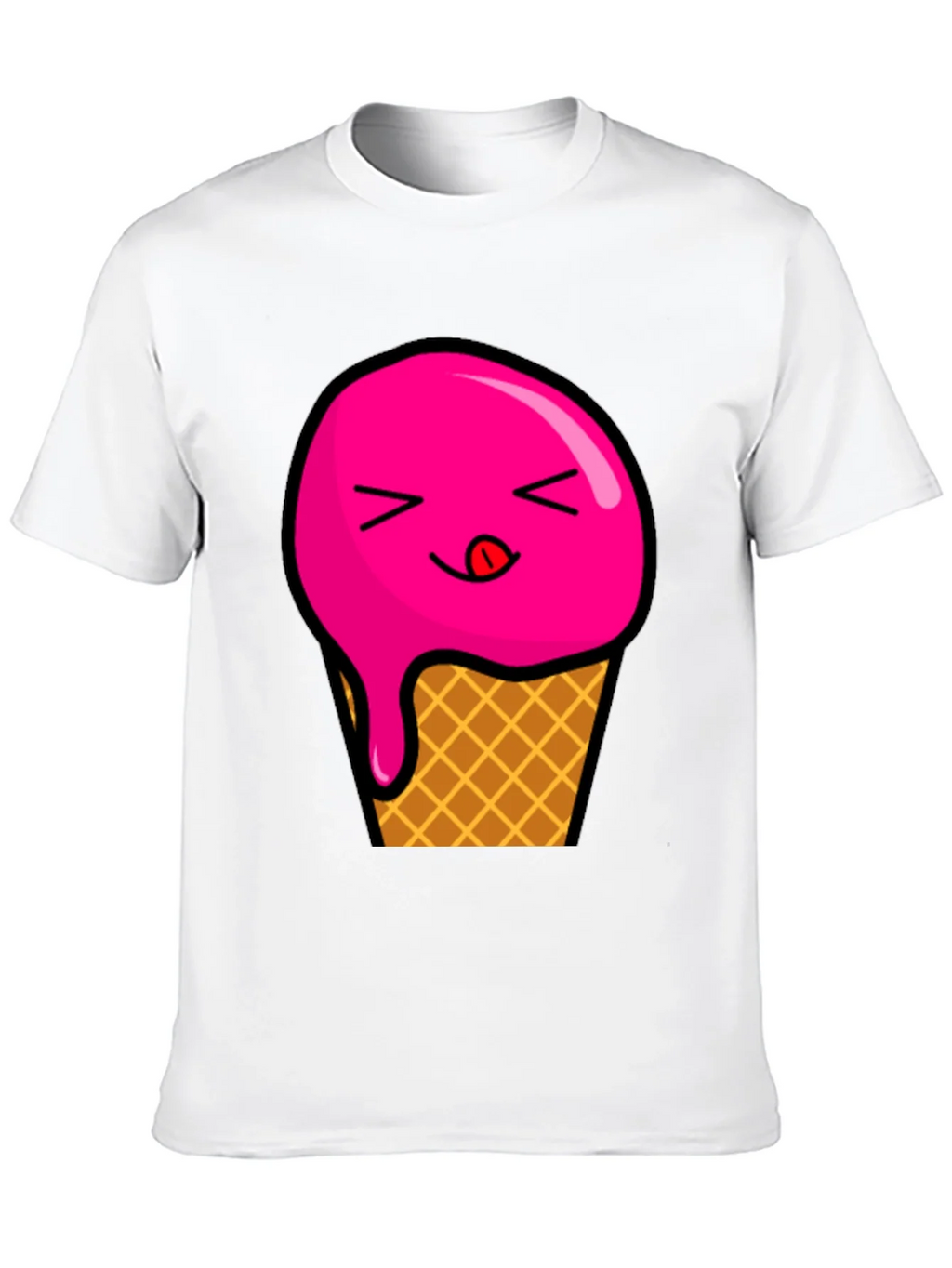 Ice Cream Graphic Tee - Unisex Black T-Shirt