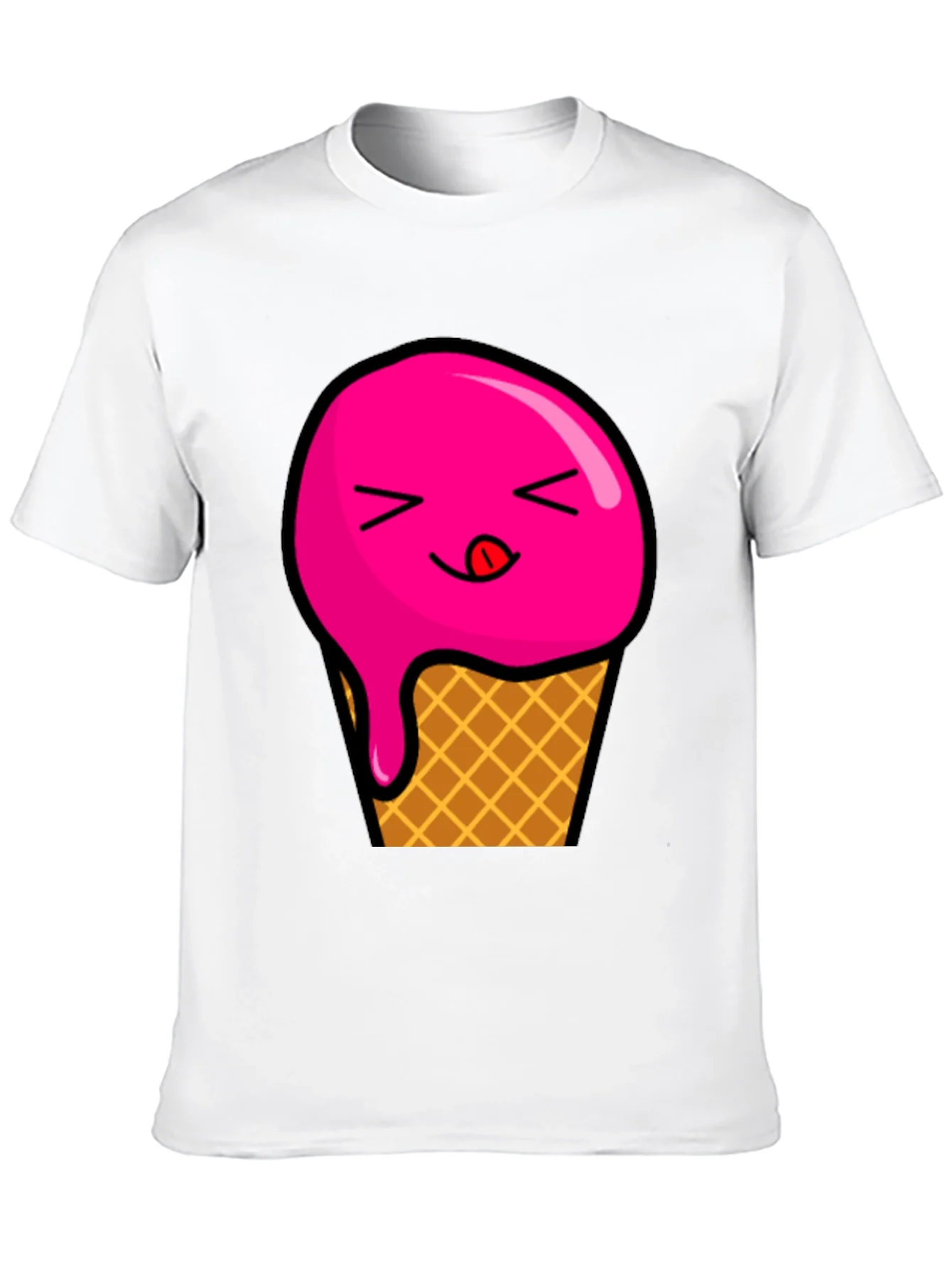 Ice Cream Graphic Tee - Unisex Black T-Shirt