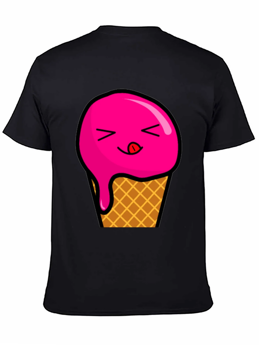 Ice Cream Graphic Tee - Unisex Black T-Shirt