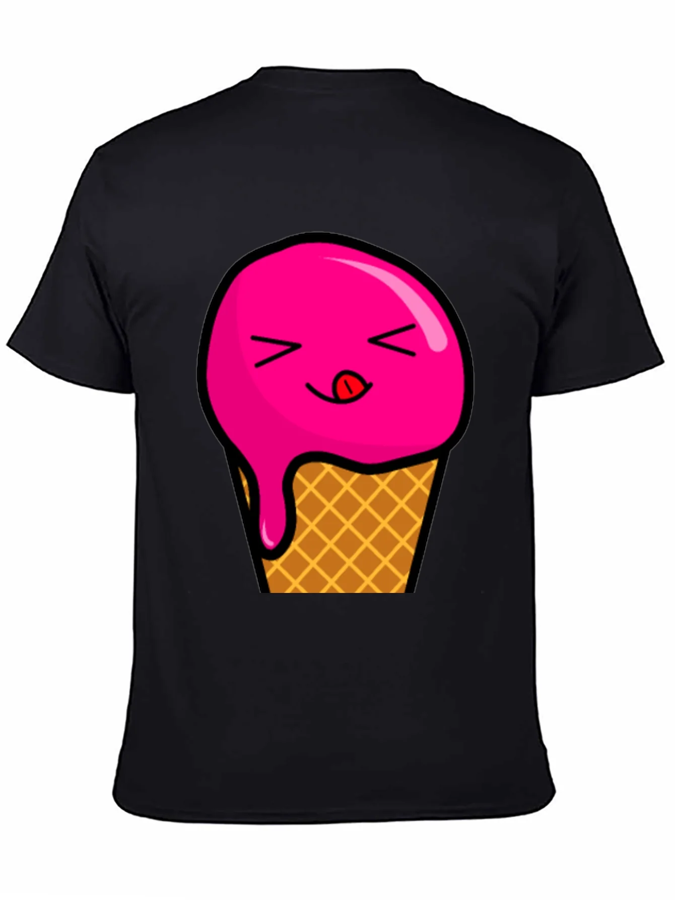 Ice Cream Graphic Tee - Unisex Black T-Shirt
