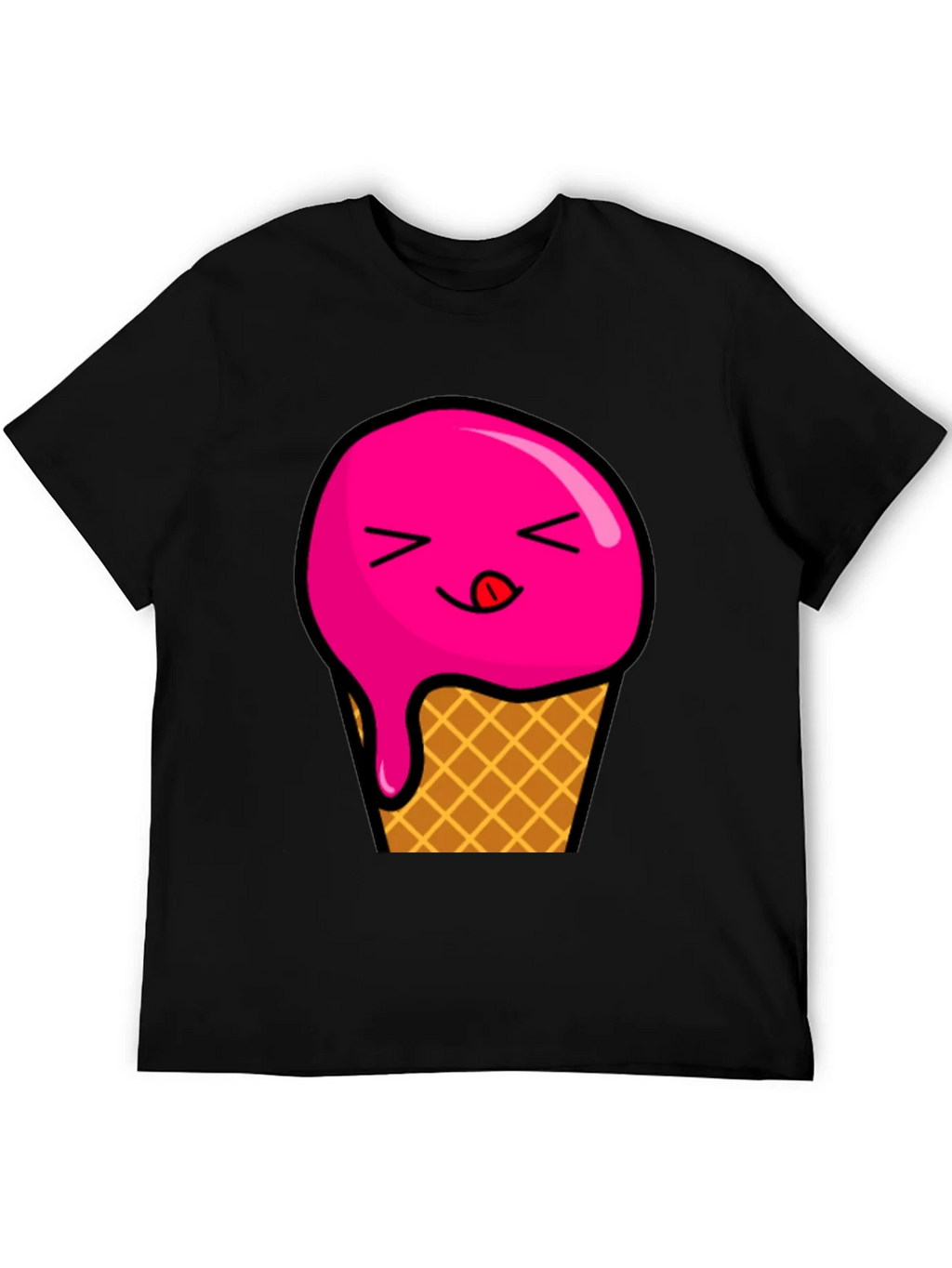 Ice Cream Graphic Tee - Unisex Black T-Shirt