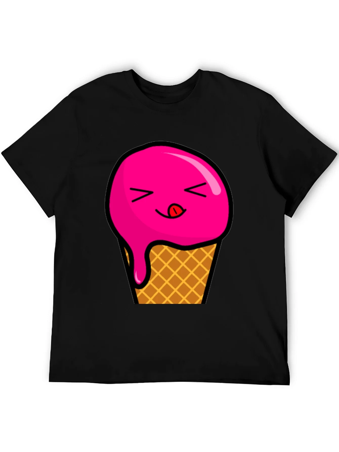 Ice Cream Graphic Tee - Unisex Black T-Shirt