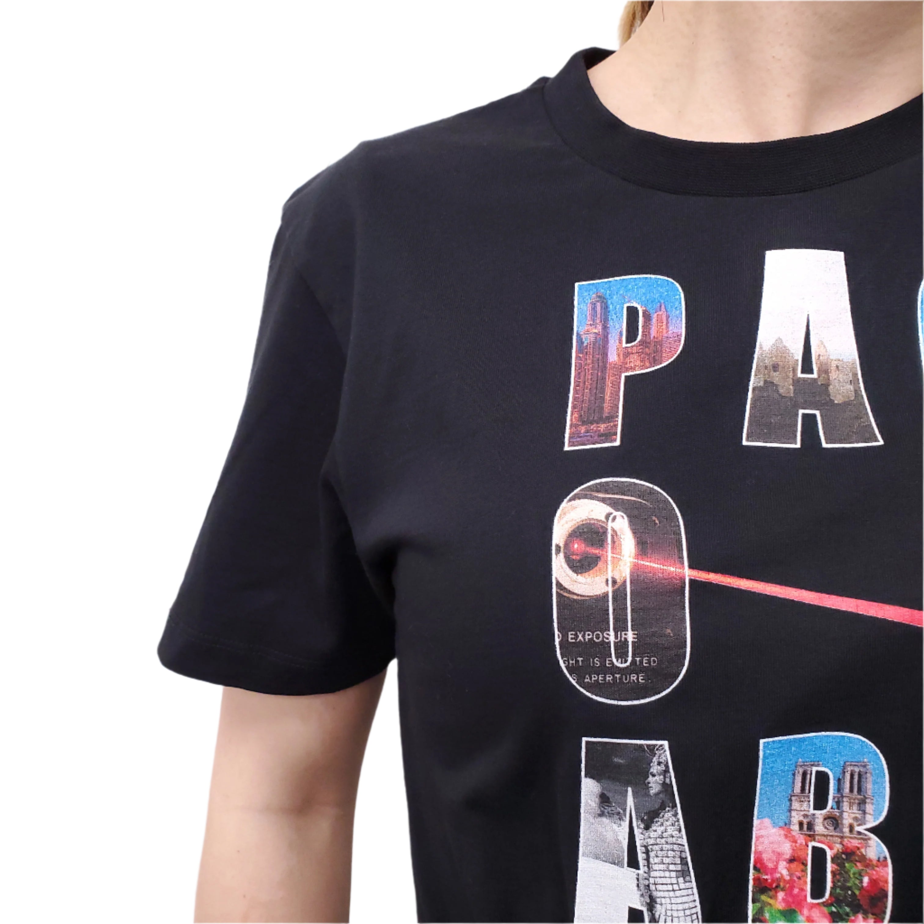 PACO RABANNE LOGO KNOT T-SHIRT - SIZE M