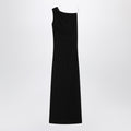 Max Mara Pianoforte Long Black Cady Bustier Dress Women