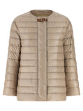 Herno Women Leather Strap Down Jacket