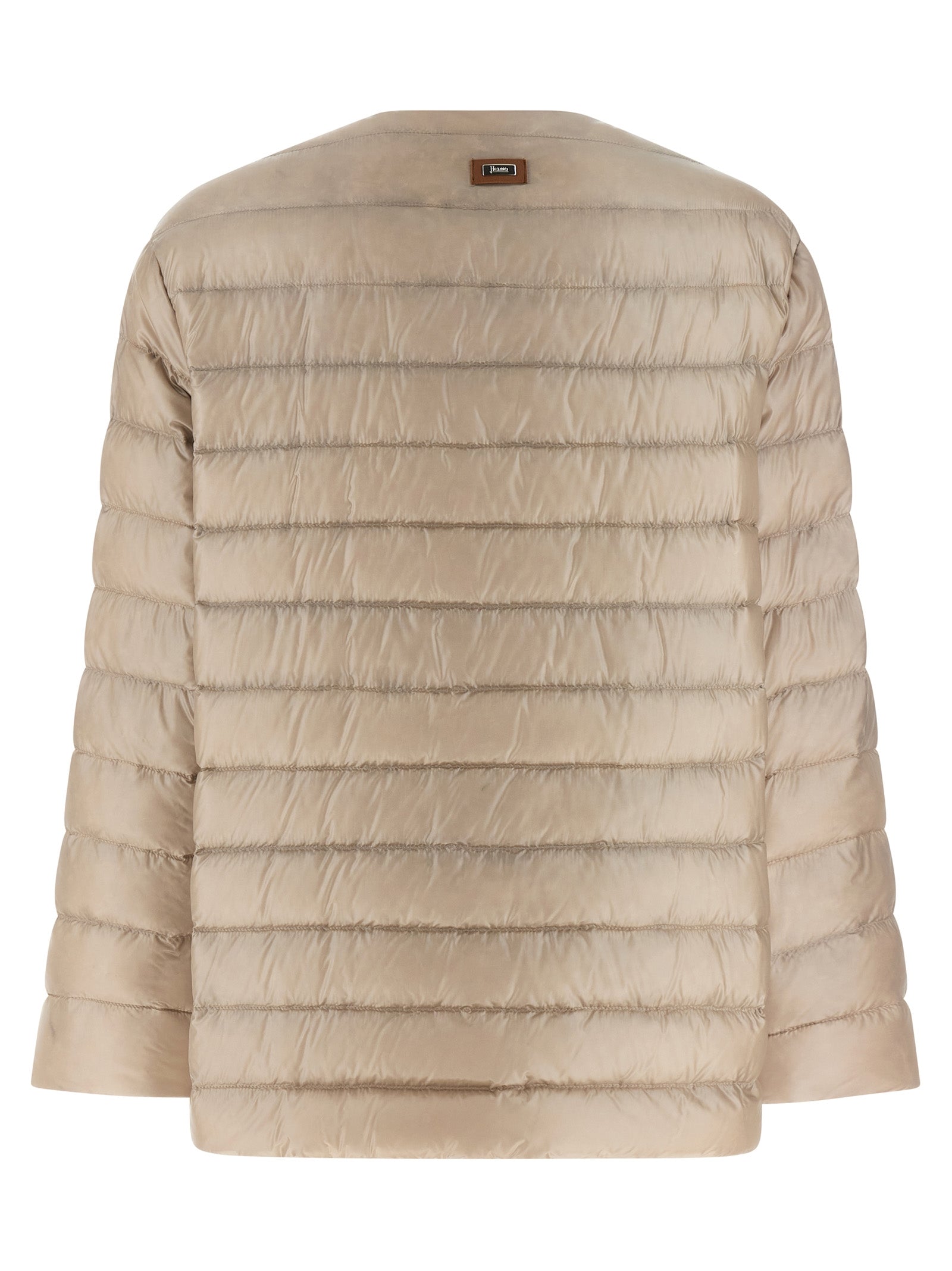 Herno Women Leather Strap Down Jacket