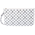 Louis Vuitton Neverfull MM Clutch Pochette White Monogram