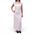 POSSE WHITE LINEN DRESS - SIZE L