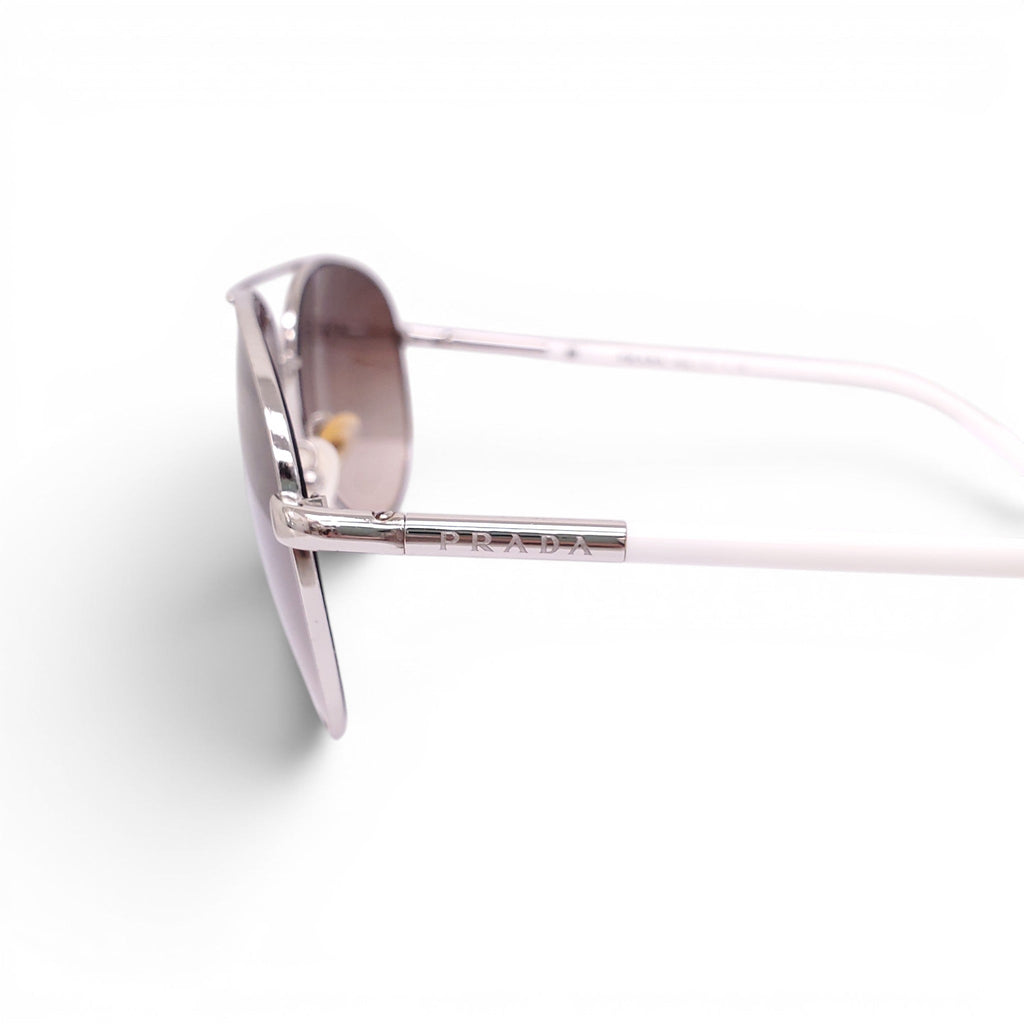 PRADA AVIATOR SUNGLASSES WITH WHITE DETAIL