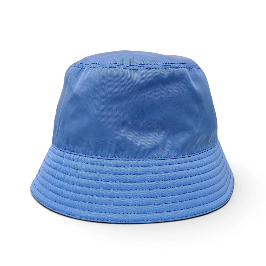 PRADA BABY BLUE RE-EDITION NYLON BUCKET HAT- SIZE M